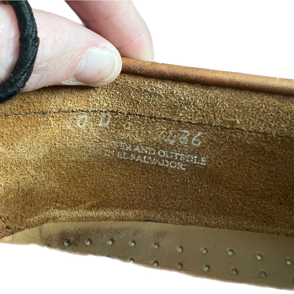 GH Weejuns Slip-on Casual 2-Tone Leather Loafers Mens Size 10 - Picture 3 of 8